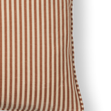 Moiré Stripe Amber Cushion, 45x45cm
