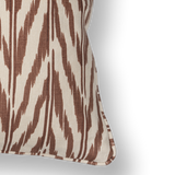 Painted Ikat Sienna Cushion, 35x55cm