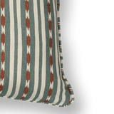 Eivor's Stripe Teal Cushion, 35x55cm