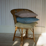 Painted Stripe Mustard Cushion, 45x45cm