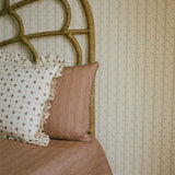 Silvia's Cloth Cushion Plum Ruffled, 45 x45