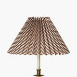 Moiré Stripe Pleated Lampshade, Plum
