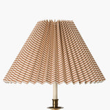 Moiré Stripe Pleated Lampshade, Amber