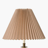 Moiré Stripe Pleated Lampshade, Amber