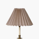 Moiré Stripe Pleated Lampshade, Plum