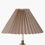 Moiré Stripe Pleated Lampshade, Plum