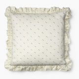 Painted Thread Sage Ruffled Cushion, 45 x 45