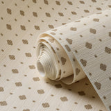 Silvia's Cloth Wallpaper, Gold - Grasscloth
