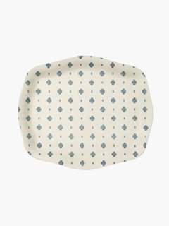 The Family Tray, Curved - Silvia's Cloth, Porcelain